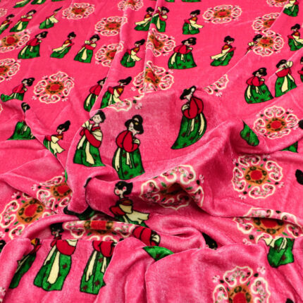 High Quality Silk Velvet Fabrics Super Soft Comfortable Digital Printing Silk Velvet for Woven Fabrics