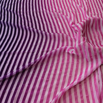 Wholesale High Quality 140cm Woven Velvet Rayon Silk with Silver Stripes Velvet Fabric Nightdress Dress Fashion Boutique Fabric